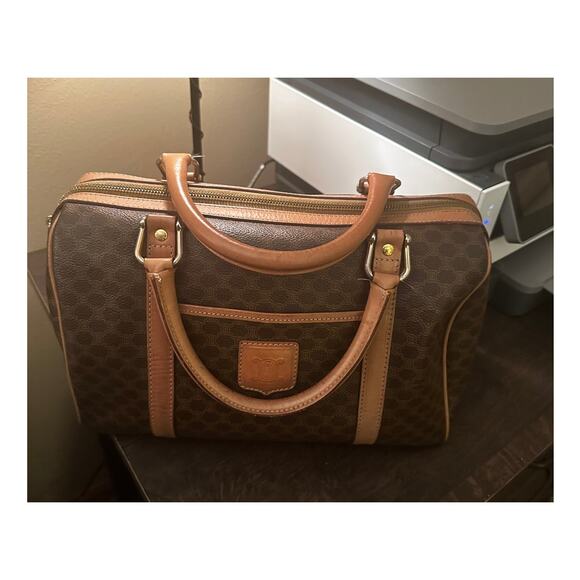 VINTAGE CELINE BOSTON HANDBAG - Picture 1 of 7